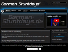 Tablet Screenshot of german-stuntdays.de